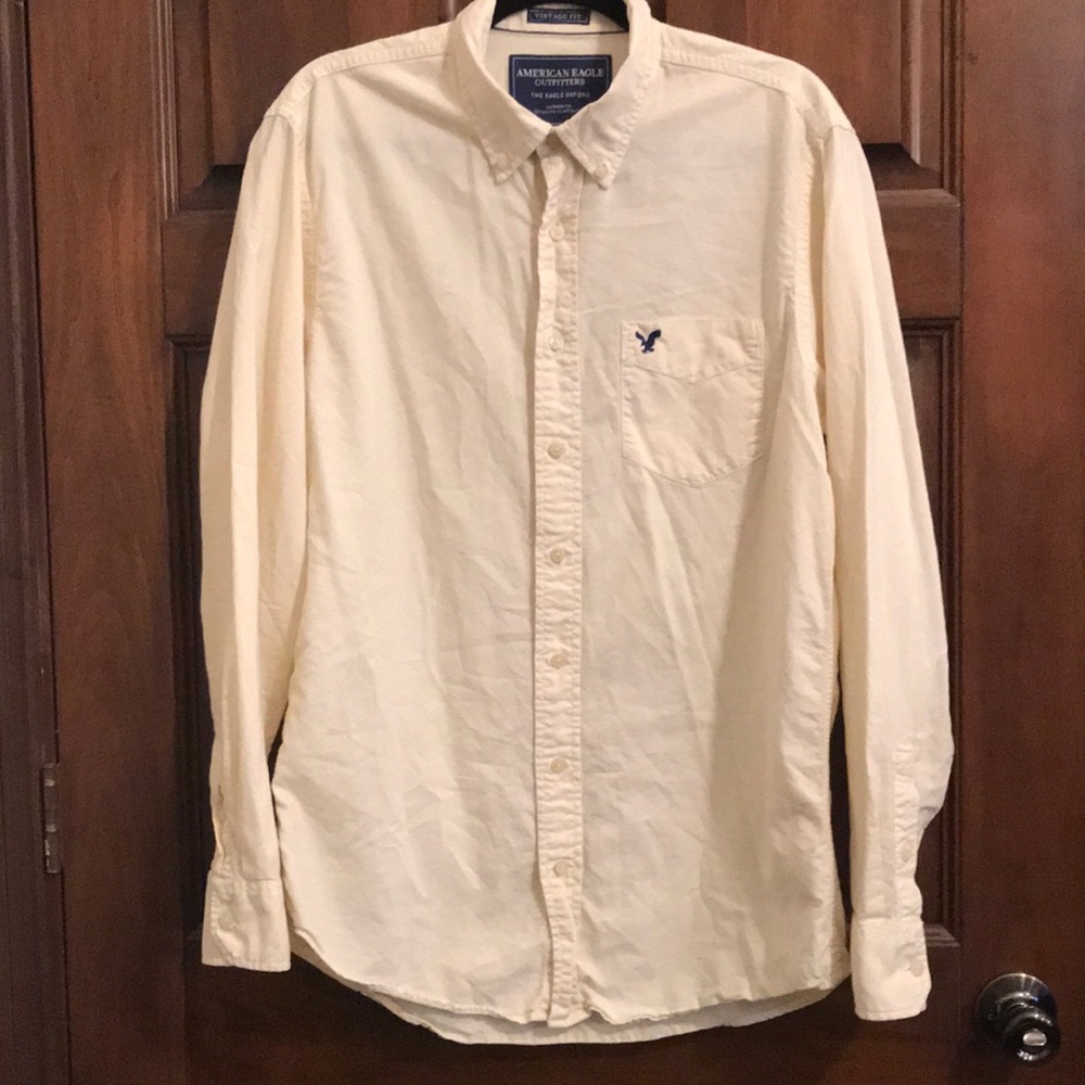 American Eagle Outfitters Men’s Button-up Long Top
